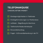 Checklisten-Paket: Telefonakquise